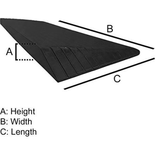Rampa de Umbral de Goma Electriduct 1" (2.54 cm) 43" W