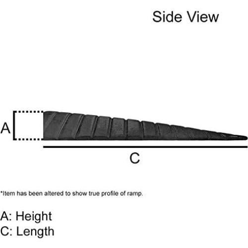 Rampa de Umbral de Goma Electriduct 1" (2.54 cm) 43" W