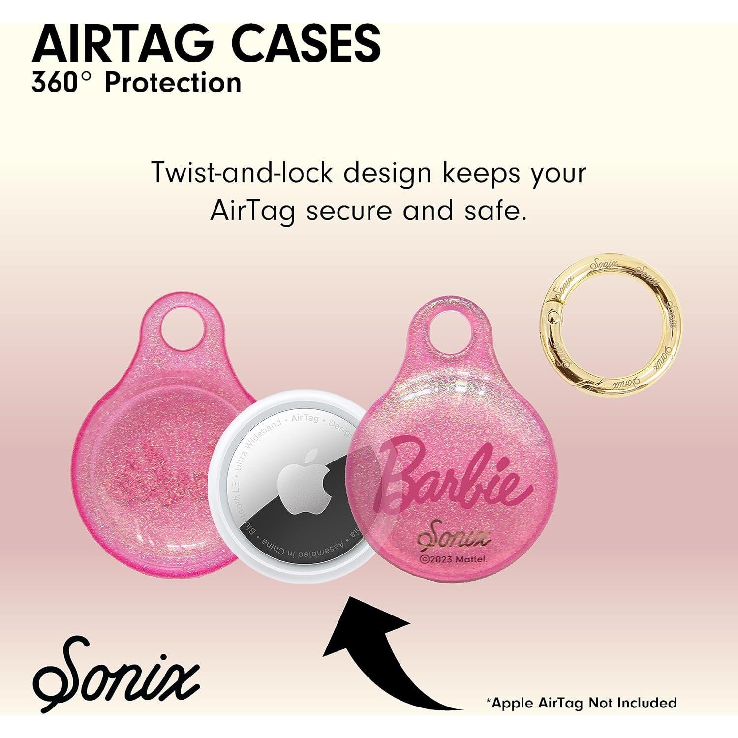 Funda Protectora Dura Sonix para AirTag Barbie - Mosquetón