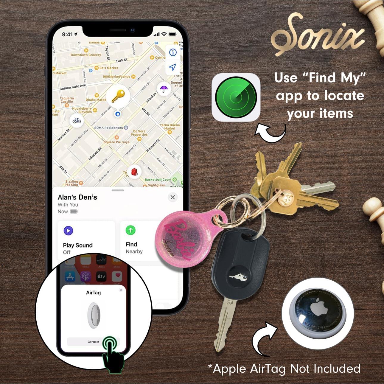 Funda Protectora Dura Sonix para AirTag Barbie - Mosquetón