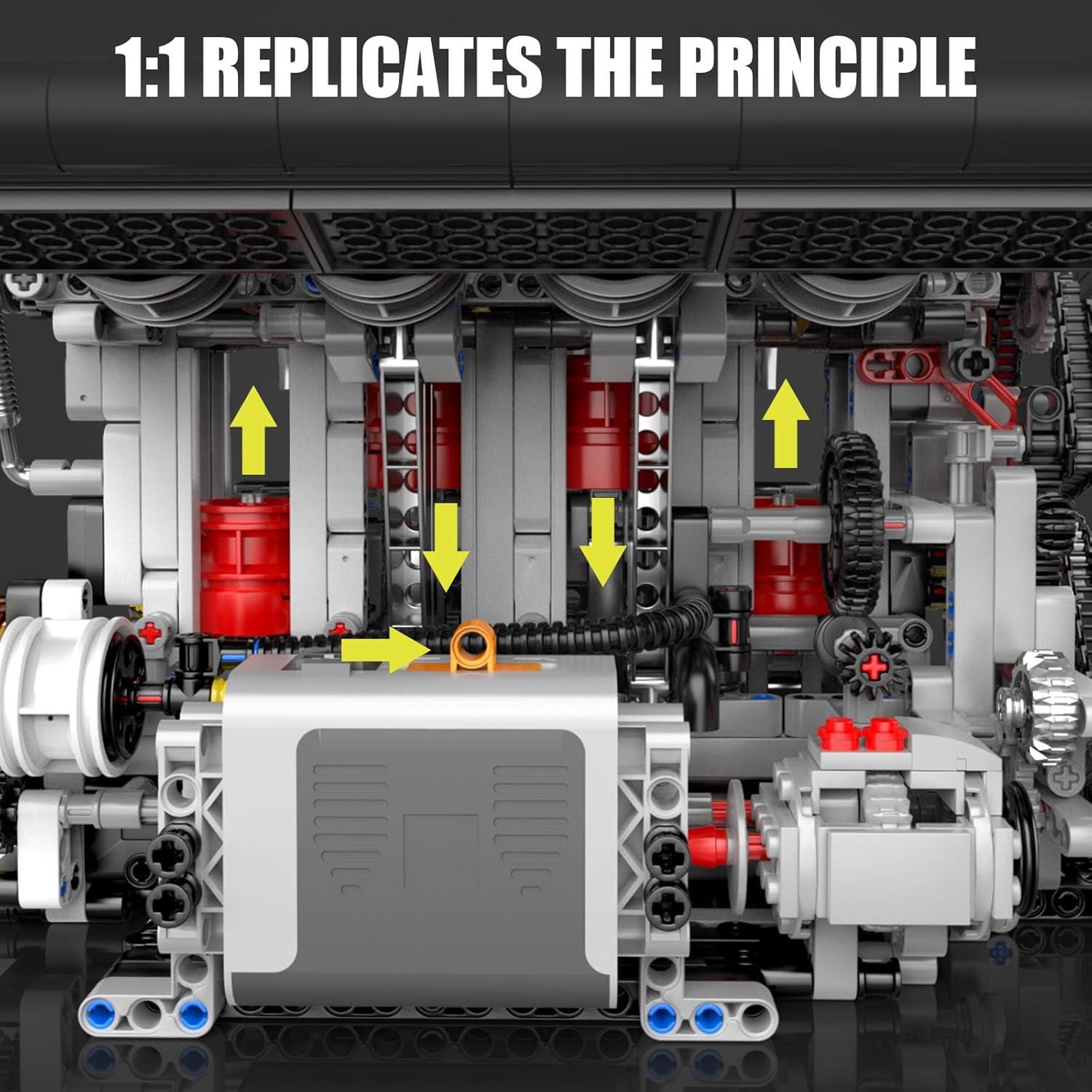 Kit de Modelo Motor L4 Mould King 10087 - 1897 Piezas STEM