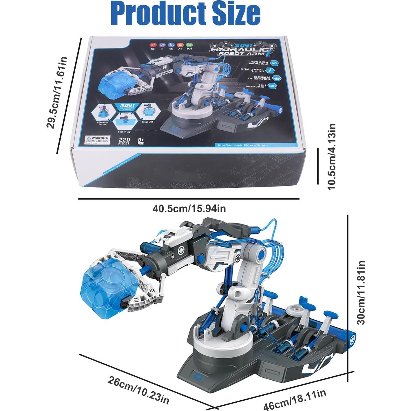 Kit de Brazo Robótico Hidráulico Tissting 3 en 1 para Niños