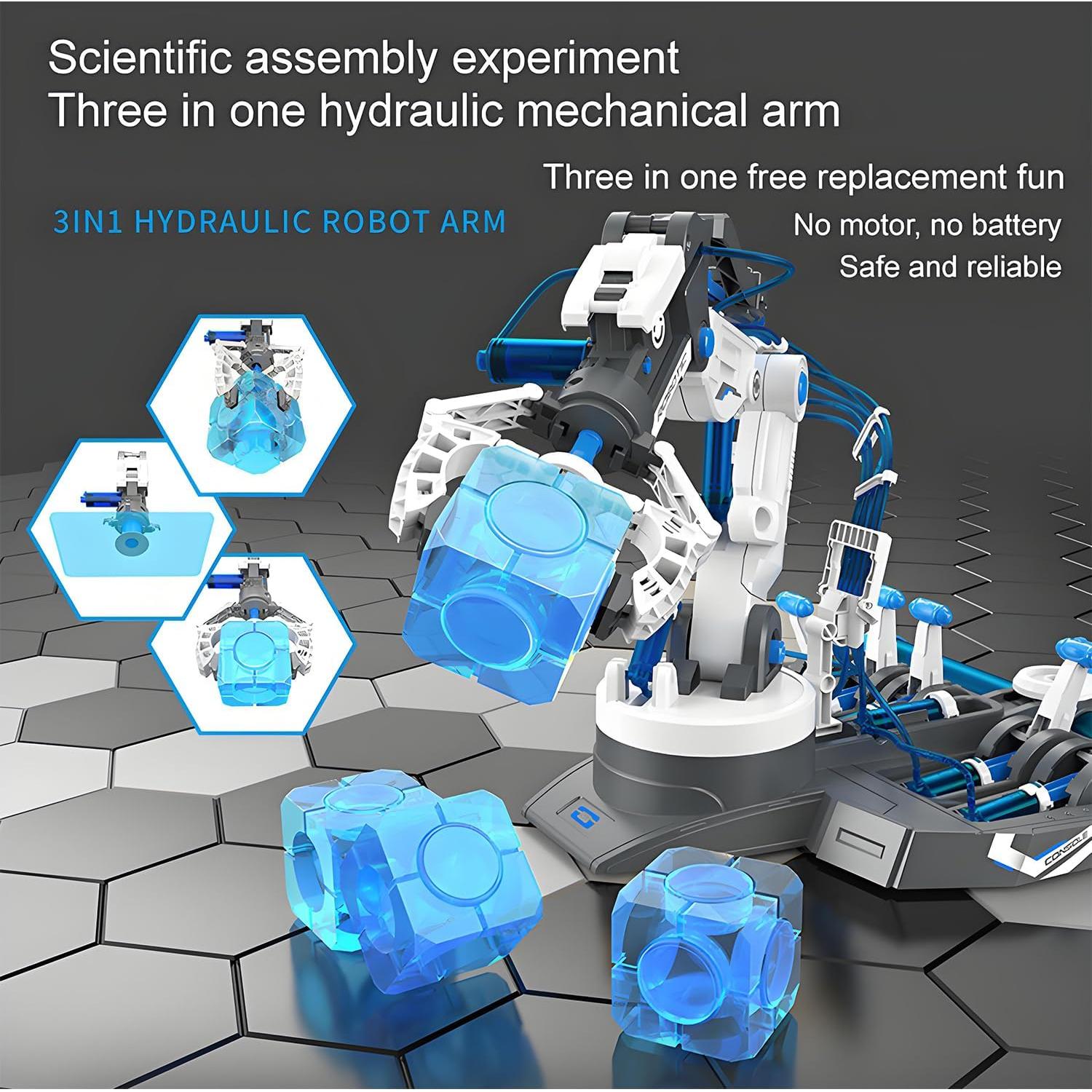 Kit de Brazo Robótico Hidráulico Tissting 3 en 1 para Niños