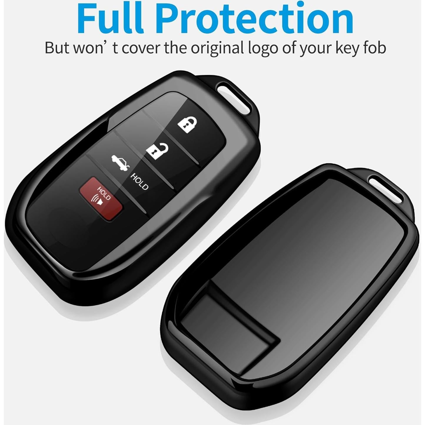 Funda de Llave Suave Tukellen para Toyota 2019-2025 - Negro