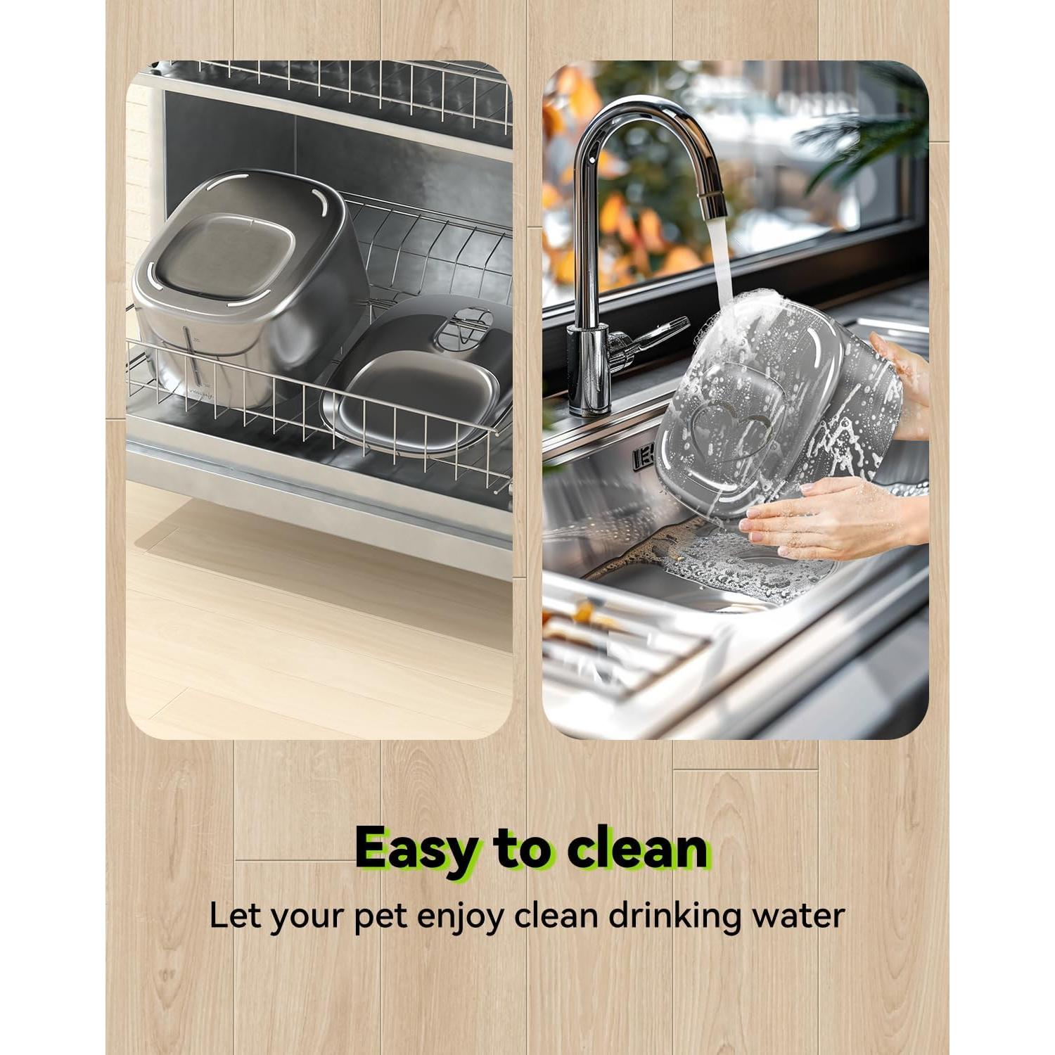 Fuente de Agua Inalámbrica APETDOLA 4L para Gatos y Perros