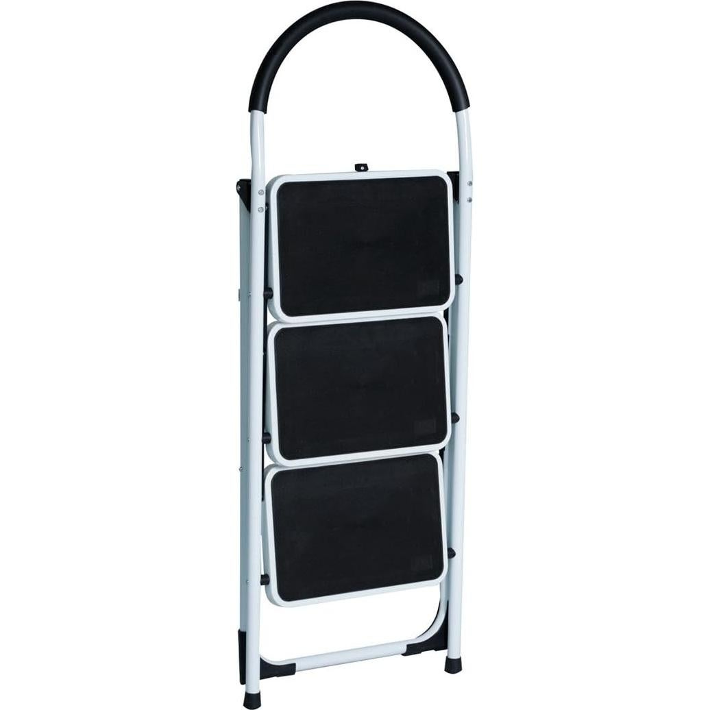 Escalera Plegable Good Life 3 Pasos Acero 300 kg Antideslizante