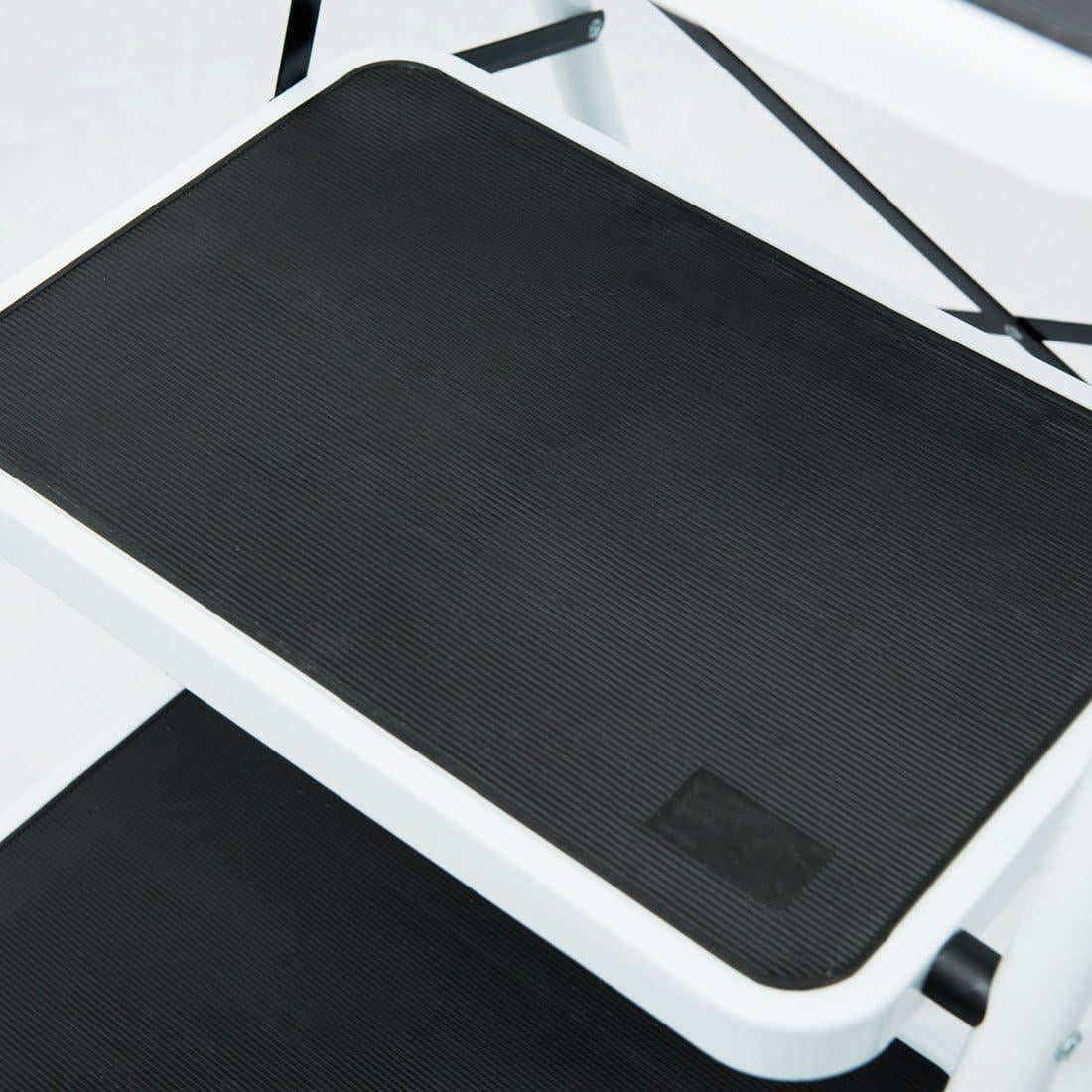 Escalera Plegable Good Life 3 Pasos Acero 300 kg Antideslizante