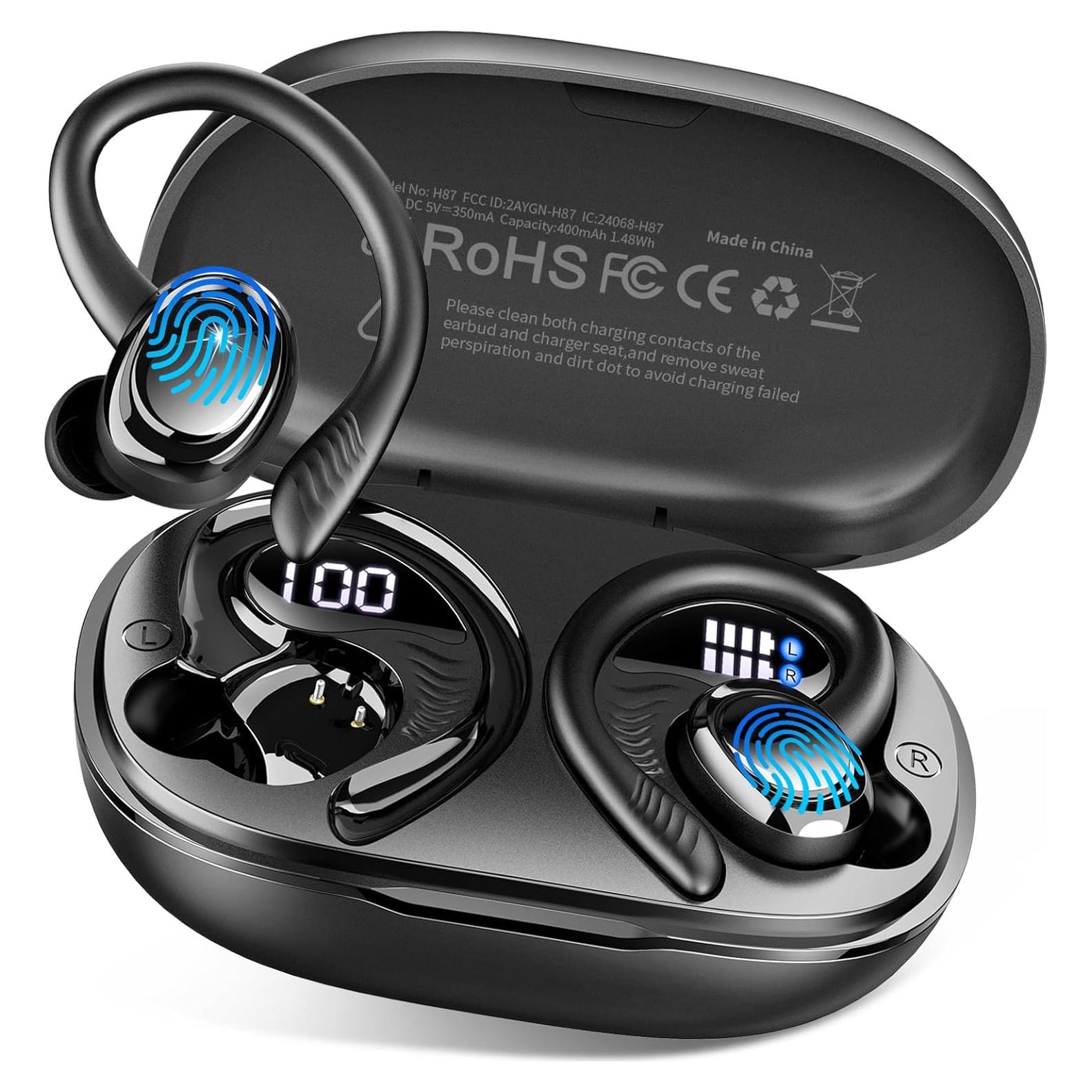 Auriculares Inalámbricos Hupoaf H87 Bluetooth 5.4 Deportivos IP7