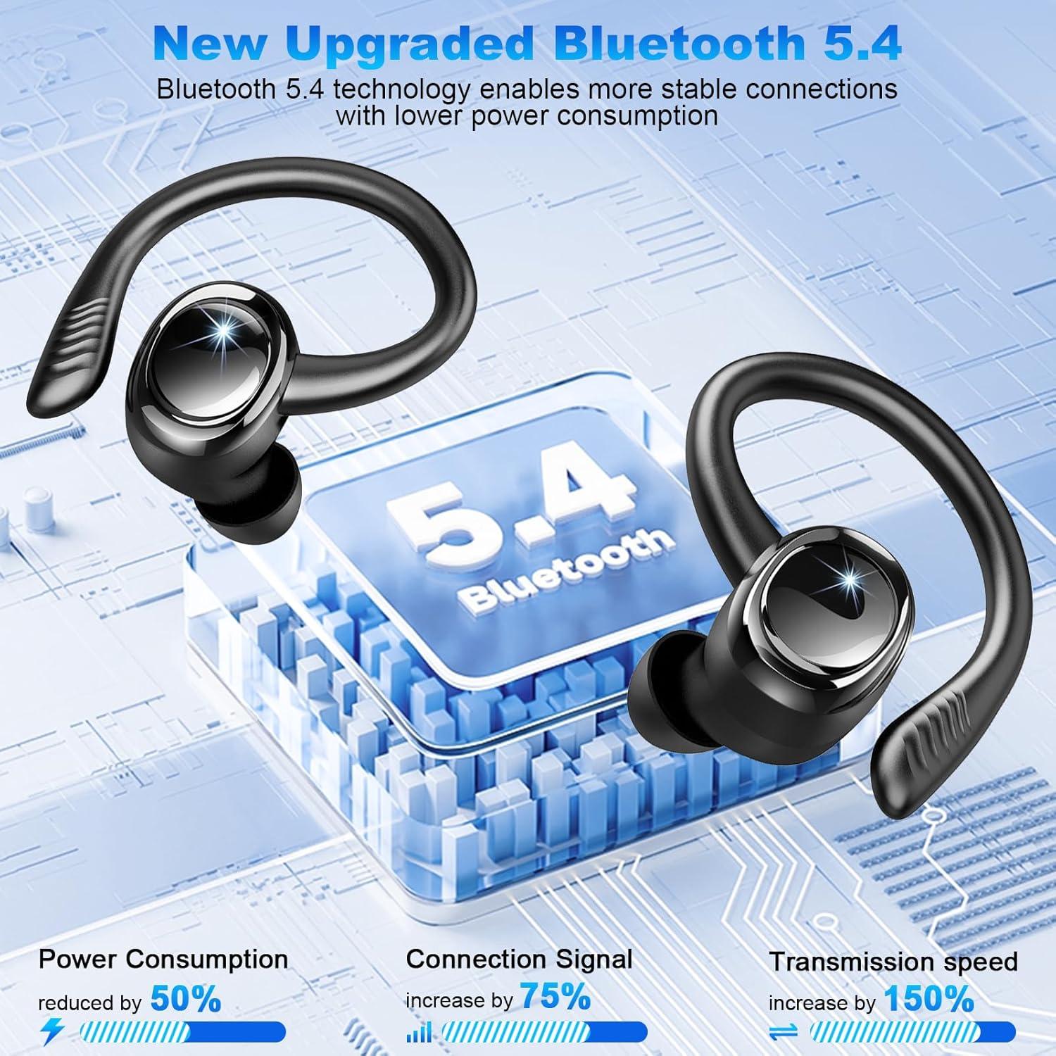 Auriculares Inalámbricos Hupoaf H87 Bluetooth 5.4 Deportivos IP7
