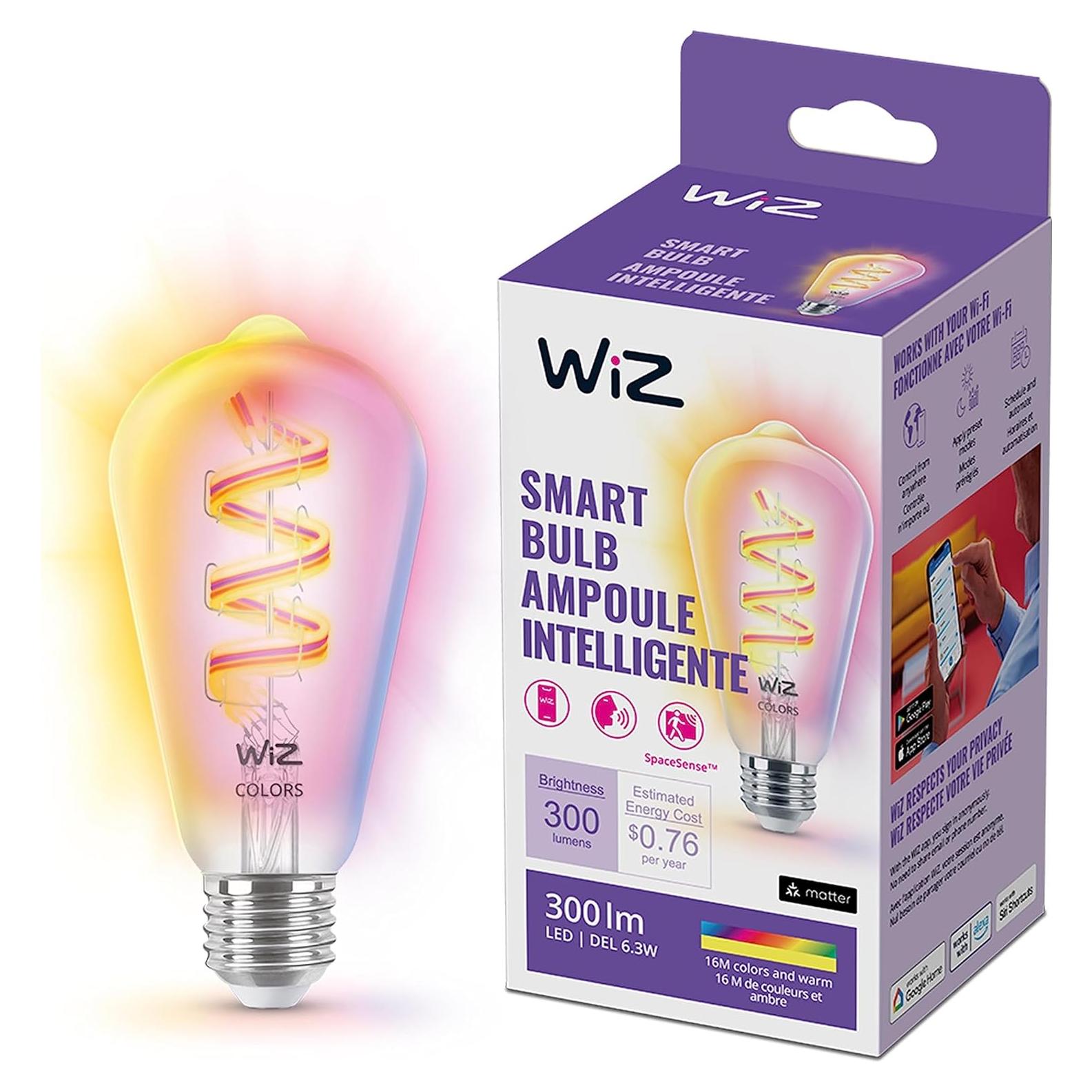 Bombilla LED Inteligente WiZ ST19 Color 300 Lúmenes E26