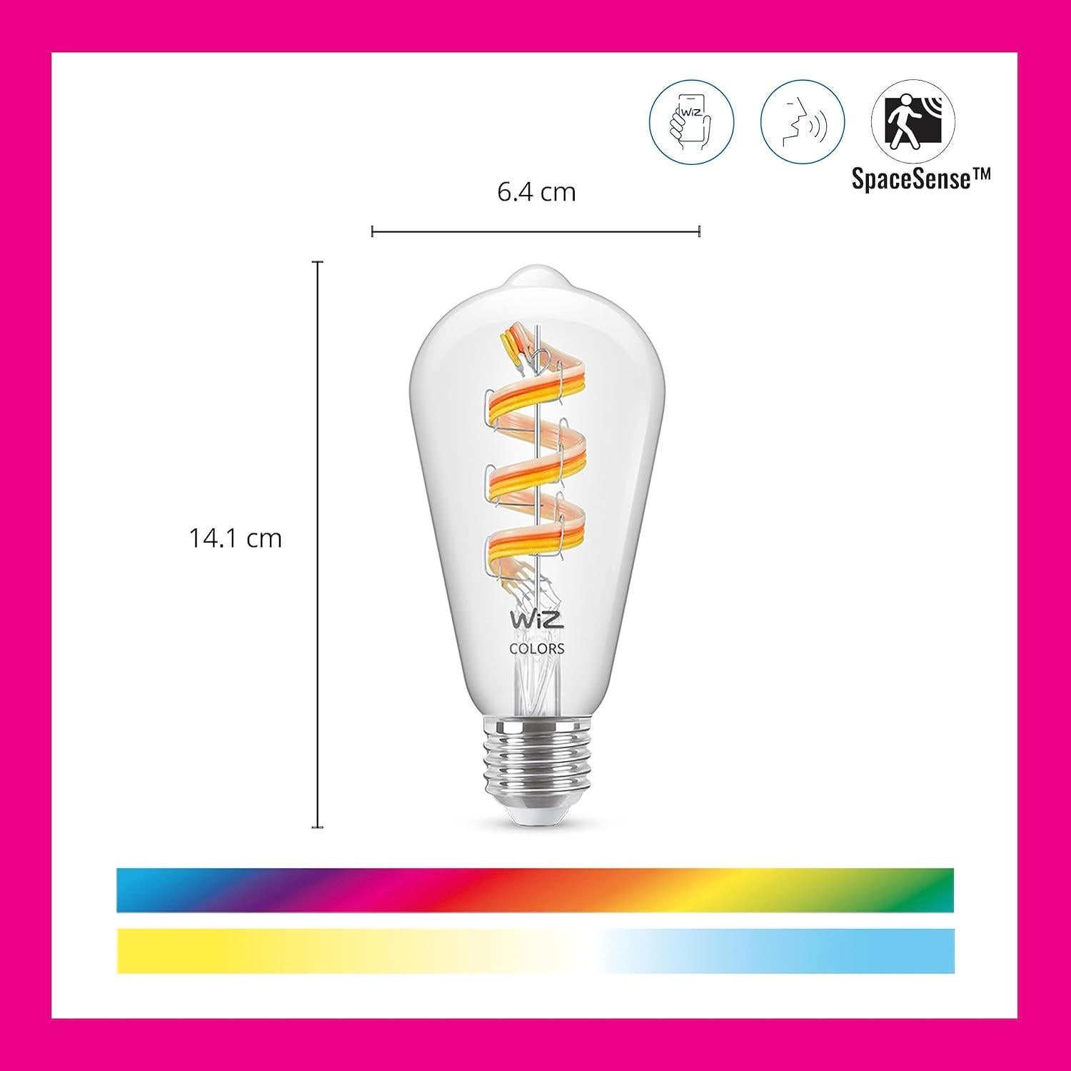 Bombilla LED Inteligente WiZ ST19 Color 300 Lúmenes E26