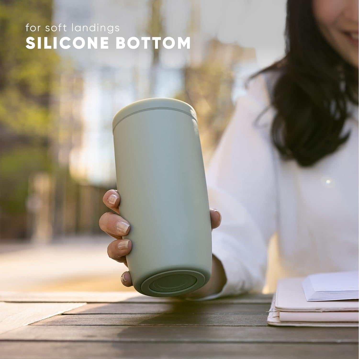 Taza de Café de Viaje Simple Modern 12oz Aislada Cerámica Negro