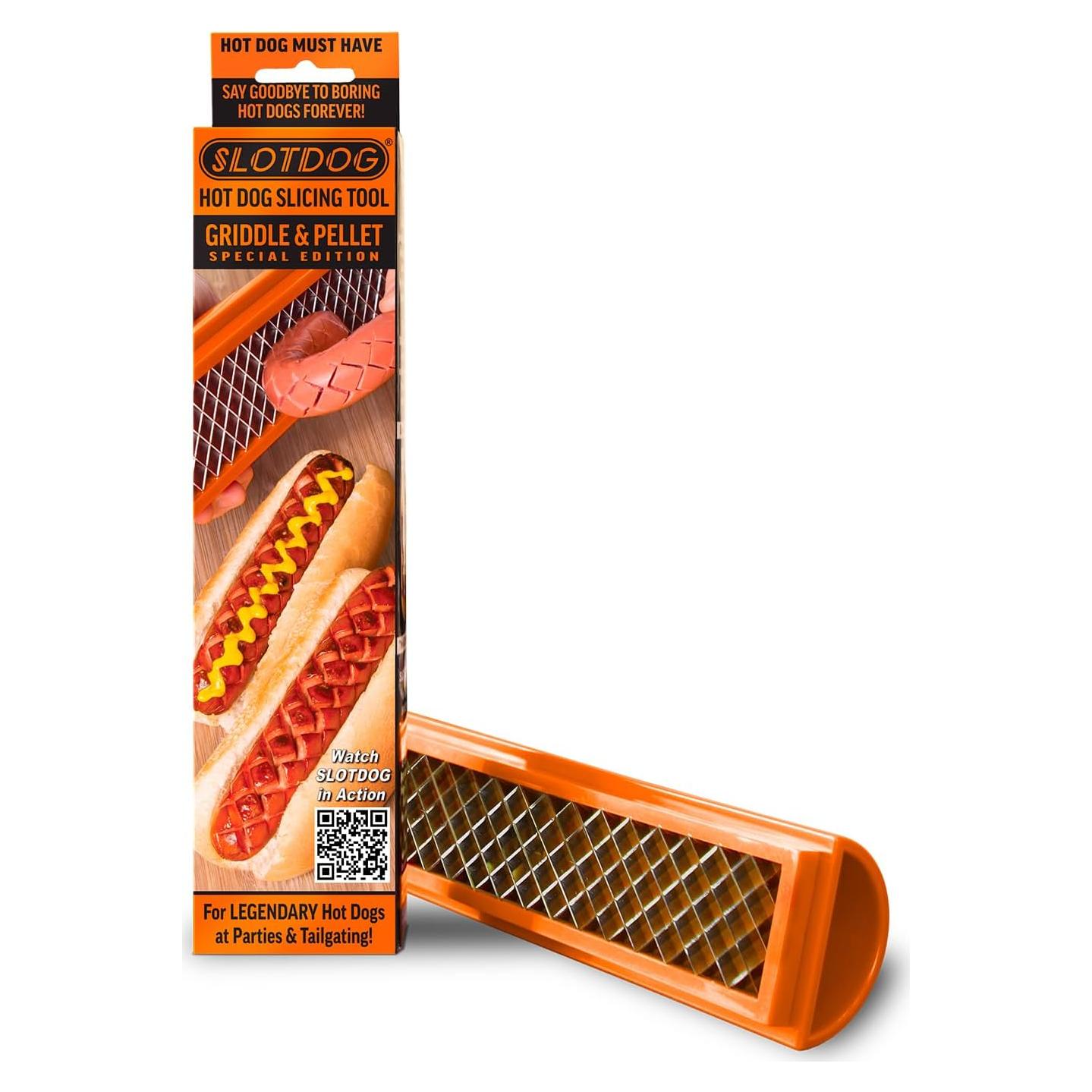 Herramienta para Cortar Hot Dogs SLOTDOG Naranja - Acero Inoxidable