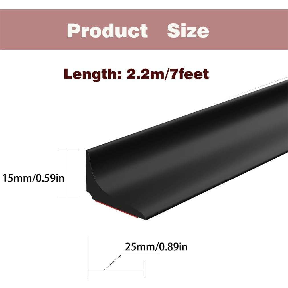 Barrera de Silicona Impermeable HNYNH 2.2m para Baño y Cocina