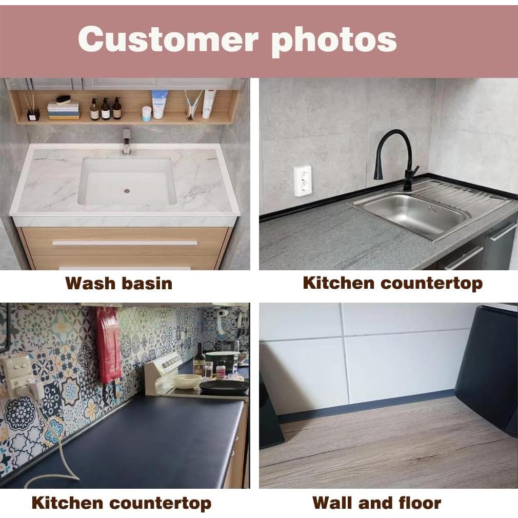 Barrera de Silicona Impermeable HNYNH 2.2m para Baño y Cocina