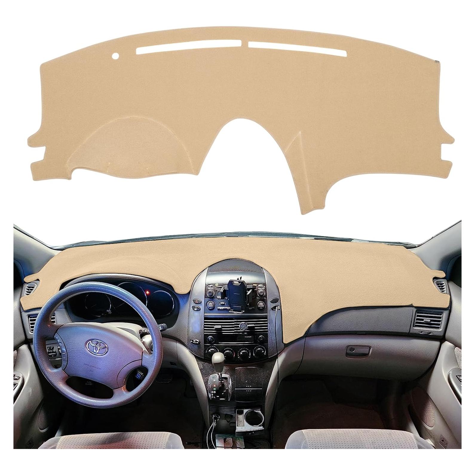 Funda de Tablero HanLanKa Beige para Toyota Sienna 2004-2010