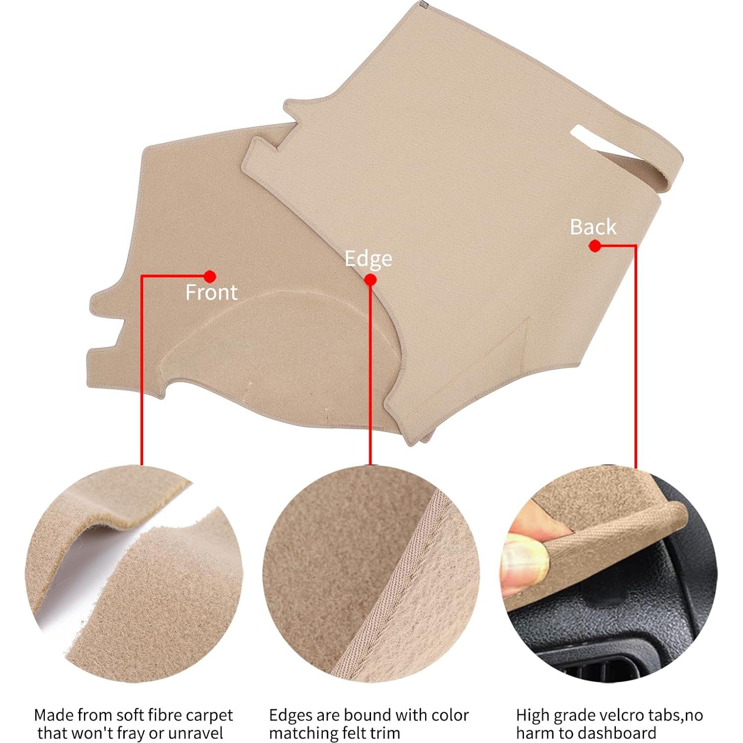 Funda de Tablero HanLanKa Beige para Toyota Sienna 2004-2010