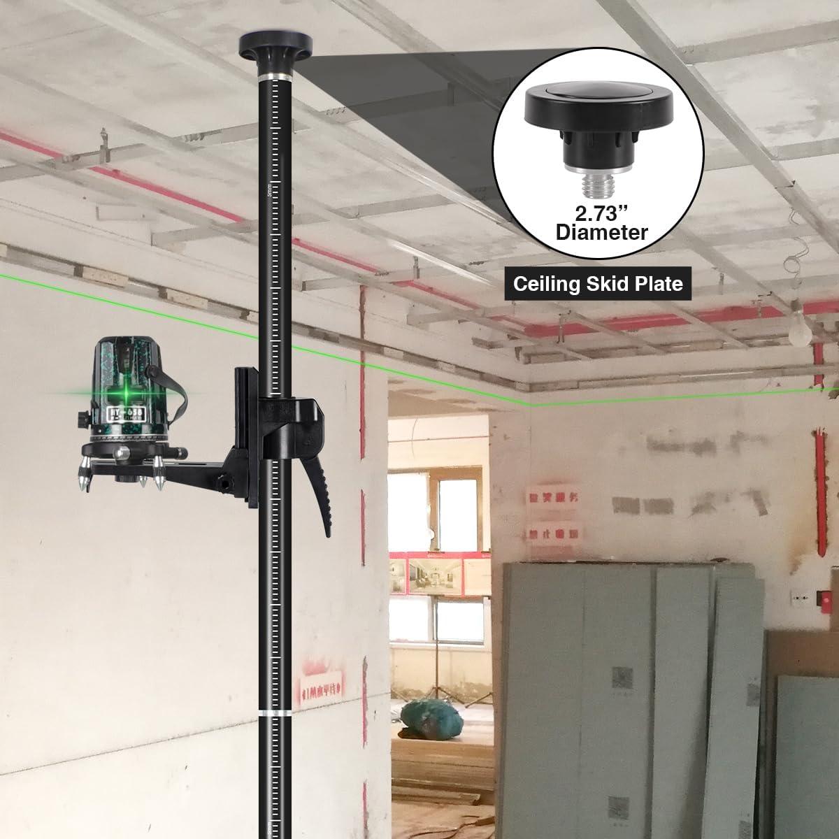 Poste Telescópico de Nivel Láser SMTOER 3.7m con Trípode