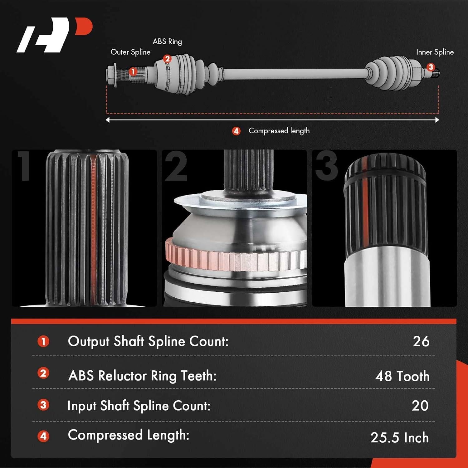 Eje de Transmisión CV A-Premium Lado Izquierdo Toyota Corolla 2009-2018