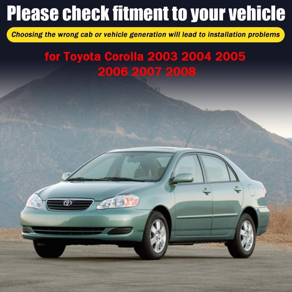 Deflectores de Lluvia LETINGFAR para Toyota Corolla 2003-2008