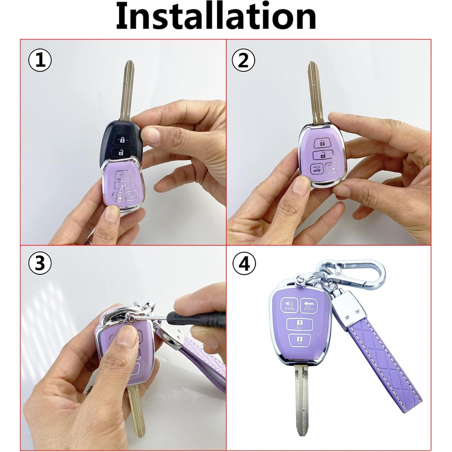 Funda de Llave Toyota Compatible - Highlander, Camry, RAV4, Corolla