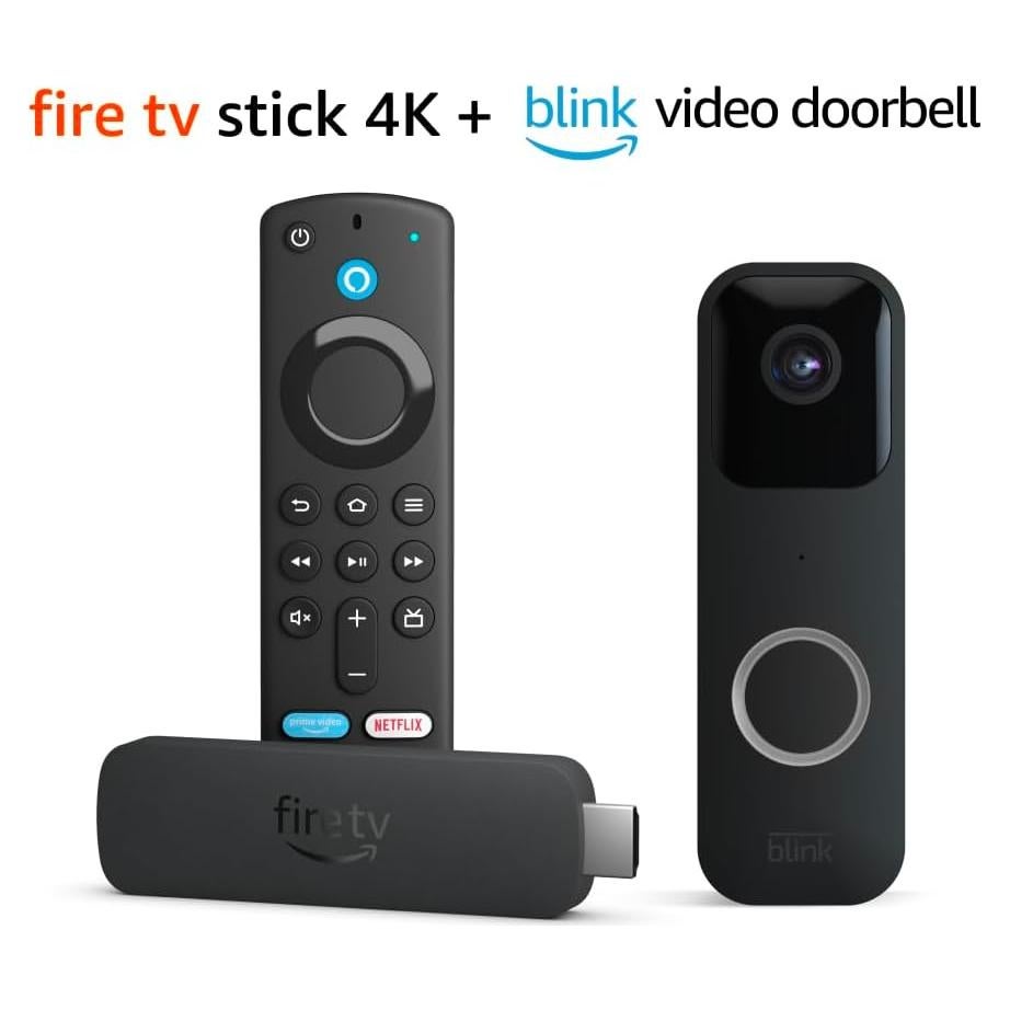 Amazon Fire TV Stick 4K bundle with Blink Video Doorbell