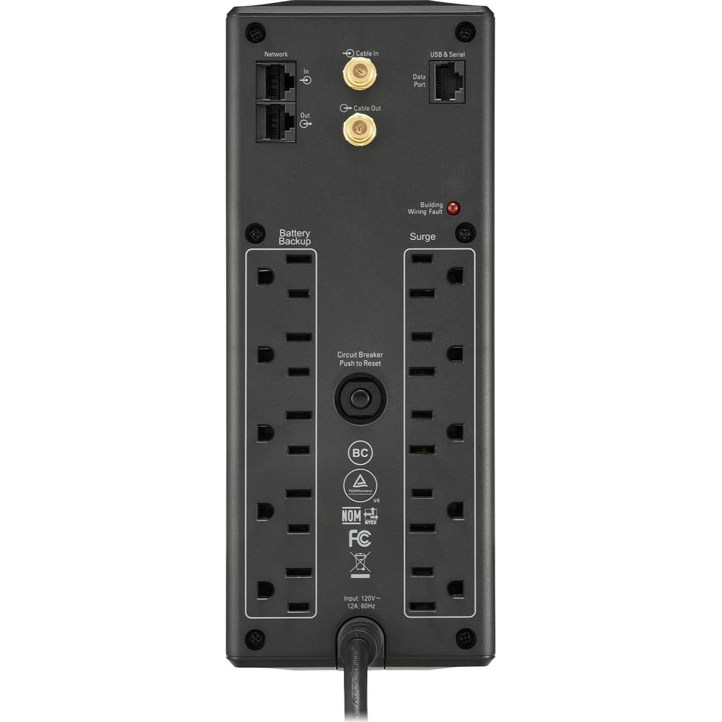 UPS APC 1500VA con Protección contra Sobretensiones y USB