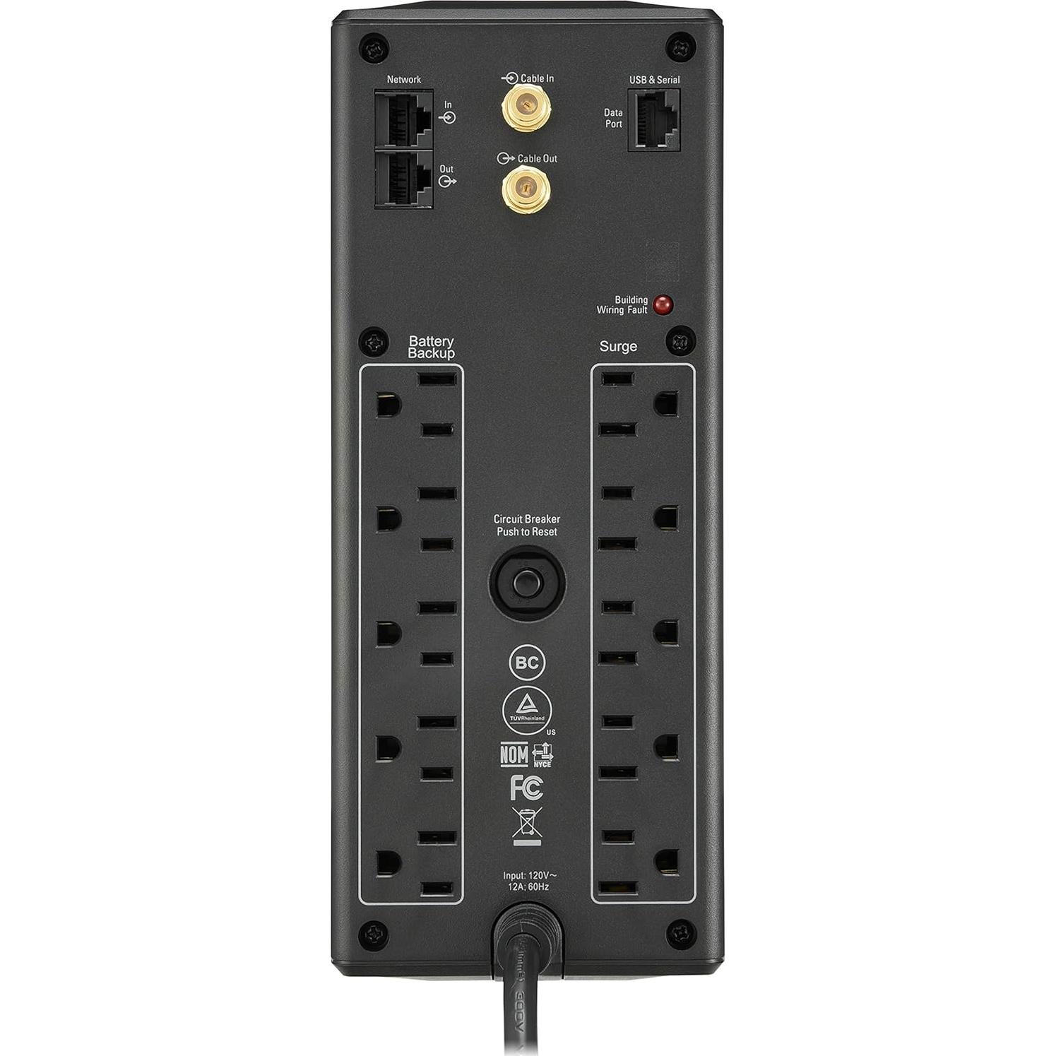 UPS APC 1500VA con Protección contra Sobretensiones y USB