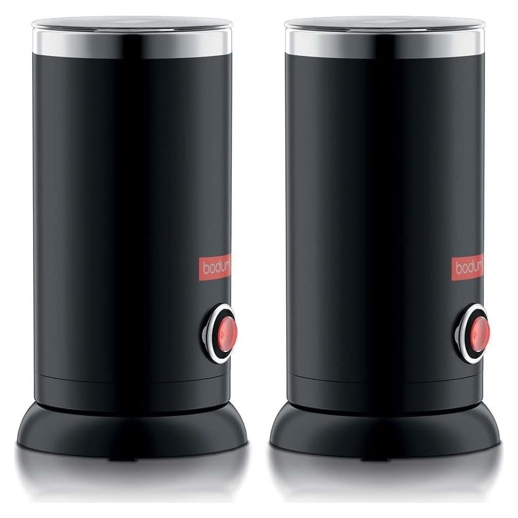 Espumador de Leche Eléctrico Bodum 300ml Negro - Paquete de 2