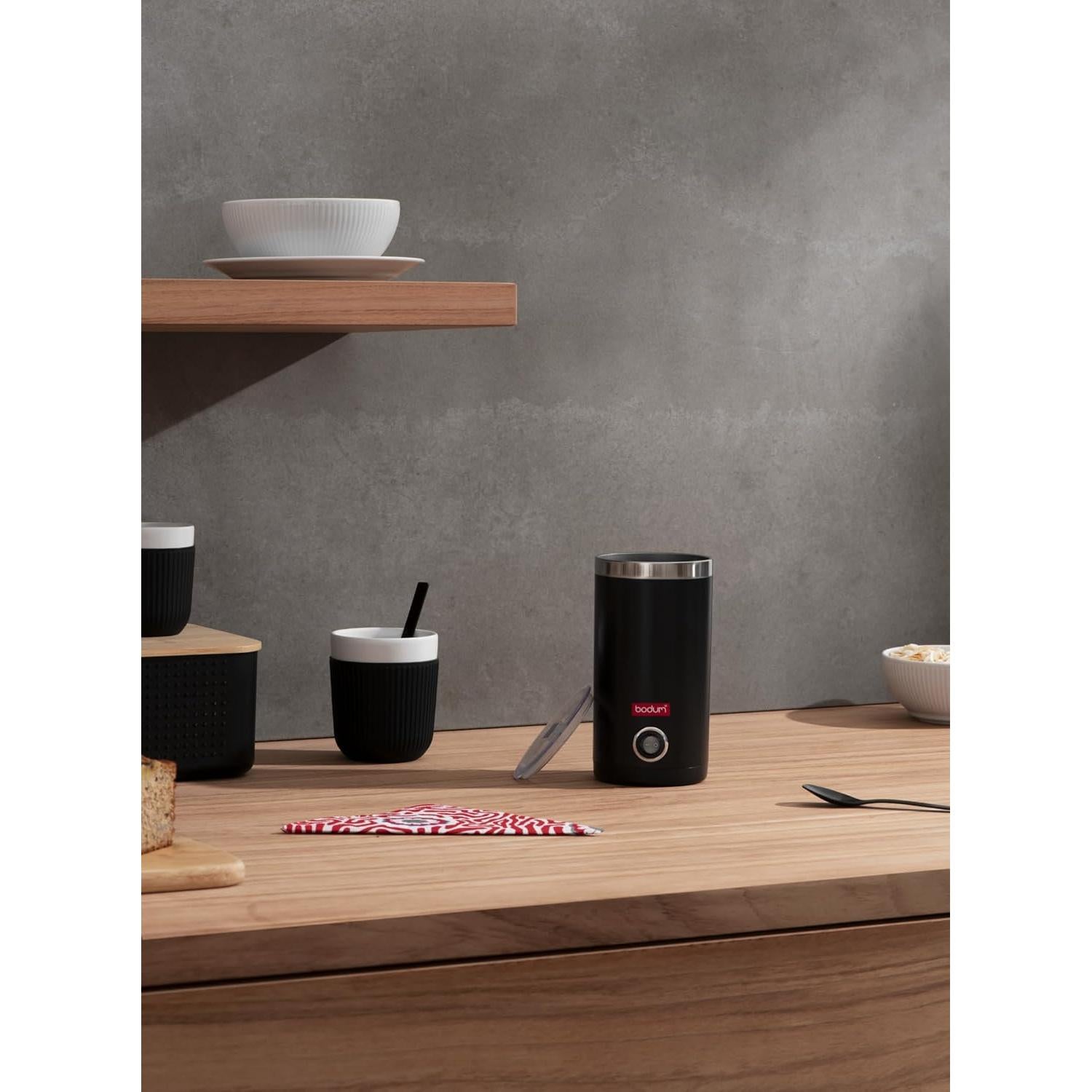 Espumador de Leche Eléctrico Bodum 300ml Negro - Paquete de 2