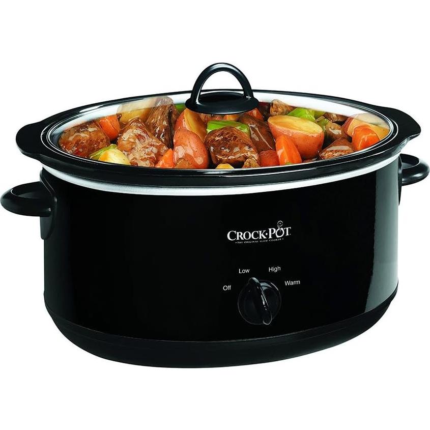 Crock-Pot Olla de Cocción Lenta Manual 7.57L Negra