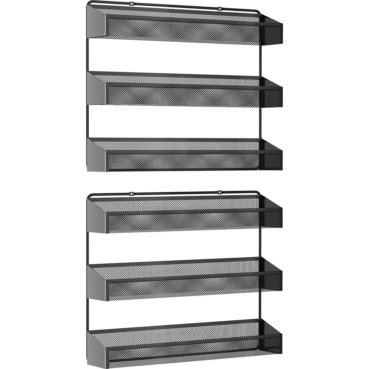 Estante Colgante AULEDIO 2 Pack Organizador de Especias 3 Niveles
