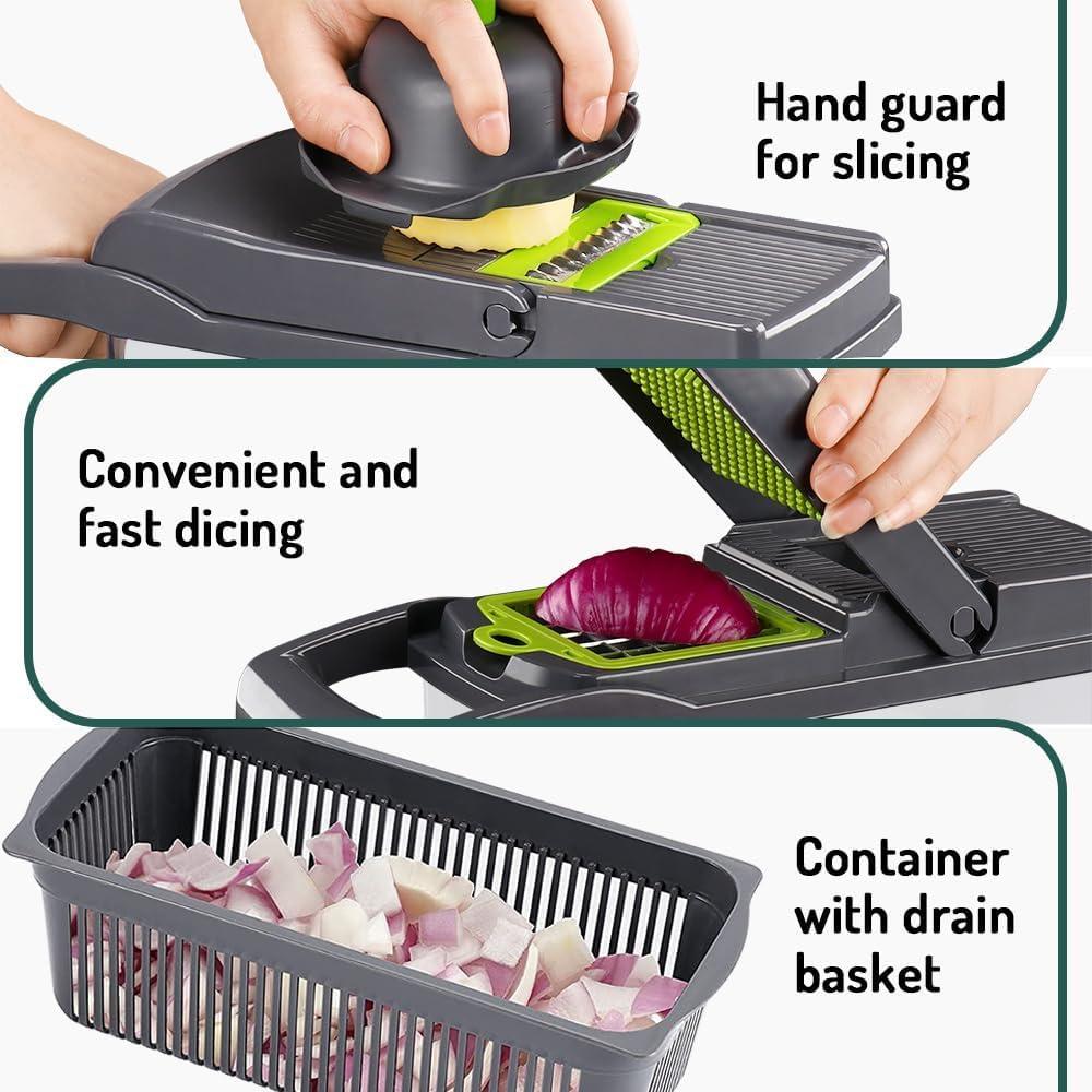 Cortador de Verduras Multifuncional Maxceysen 12 en 1