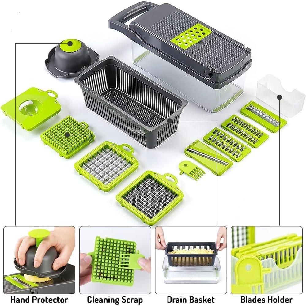 Cortador de Verduras Multifuncional Maxceysen 12 en 1