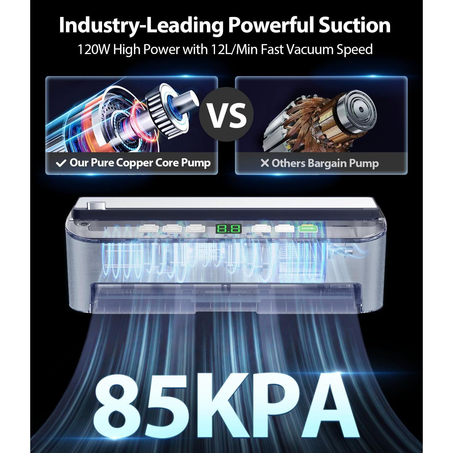 Selladora al Vacío Beelicious Pro Automática 120W 8-en-1