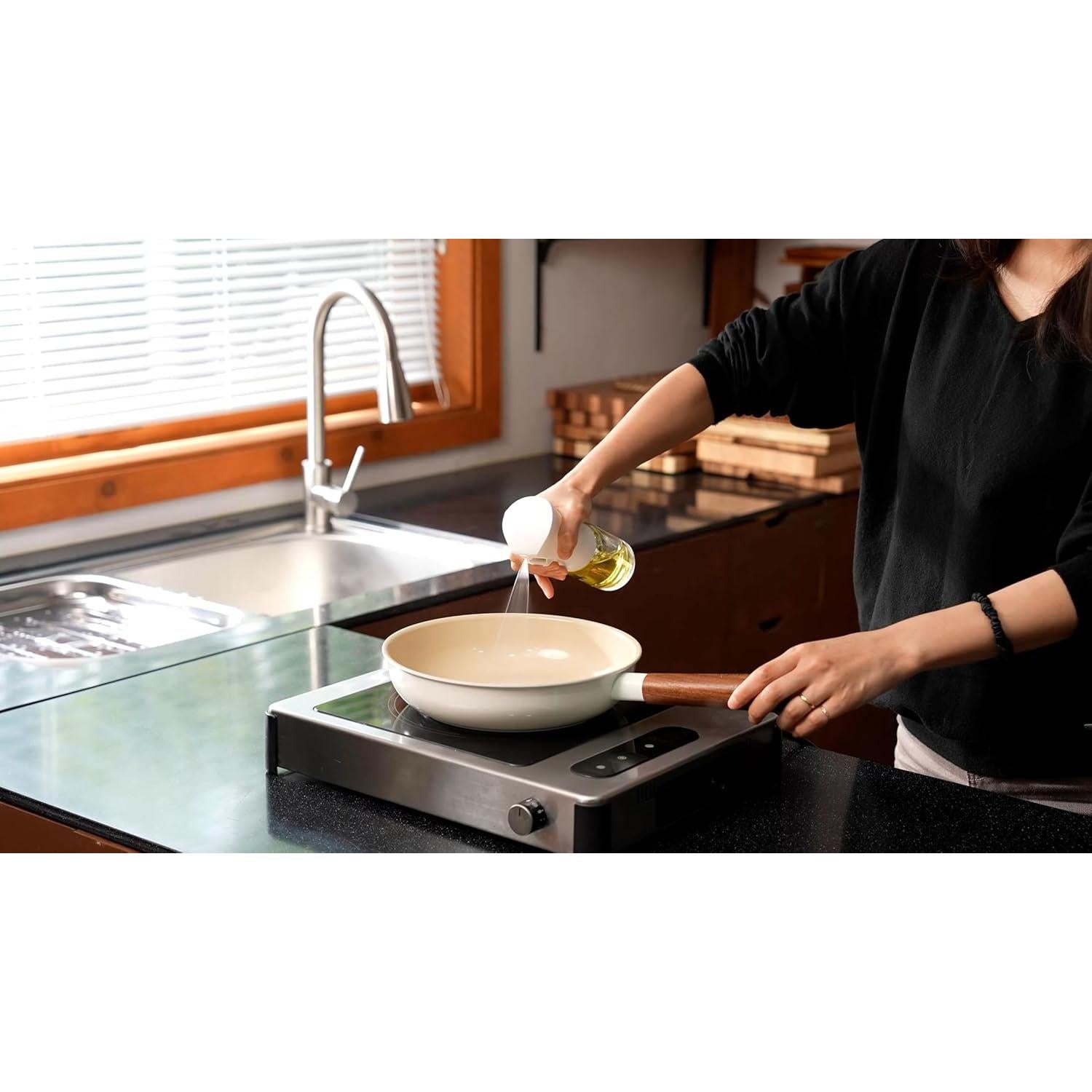 Botella Spray de Aceite Mistifi 200ml Recargable para Cocina