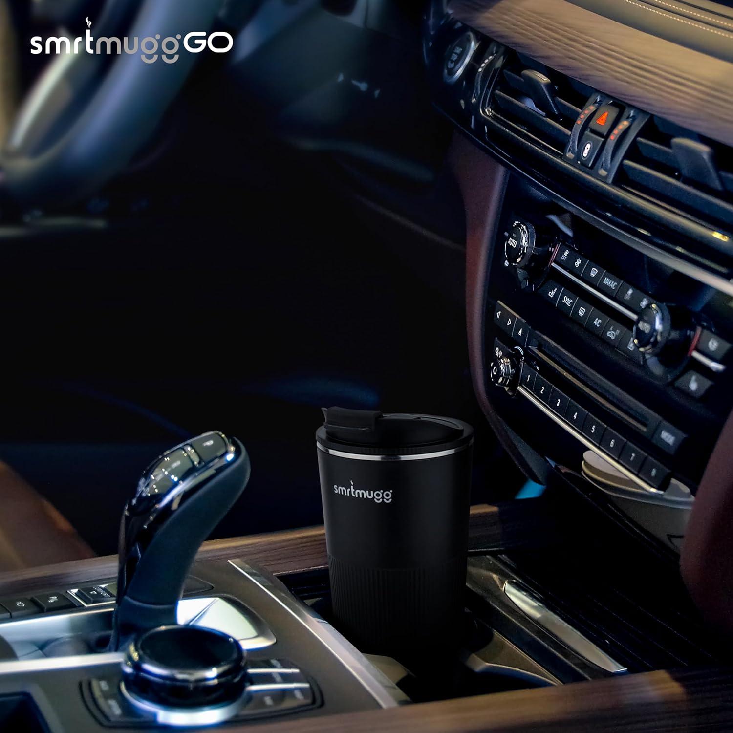 Taza de Café Calentada SmrtMugg Go v2 380 ml Negra
