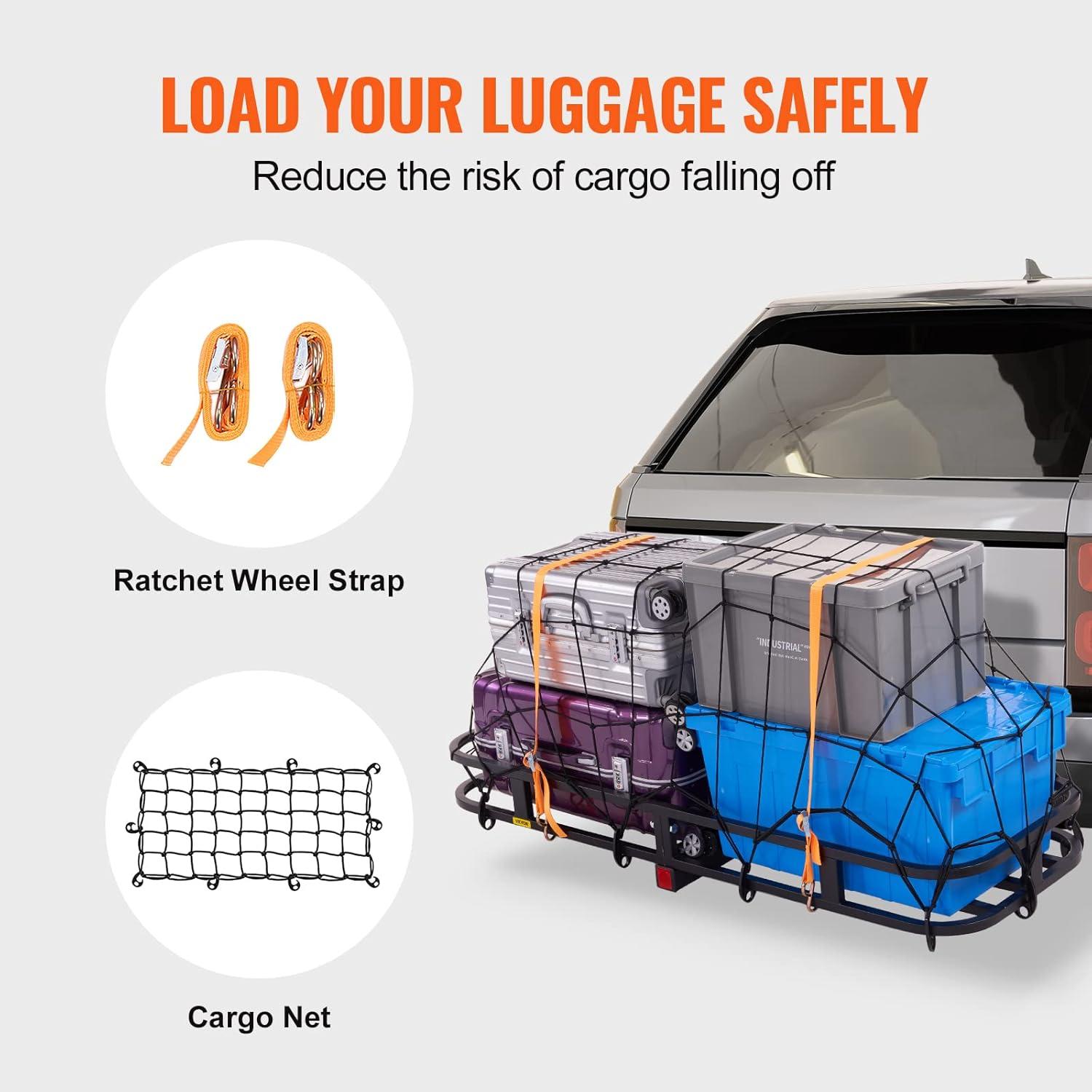 Transportador de Carga de Enganche VEVOR 1346x483x127mm 500kg