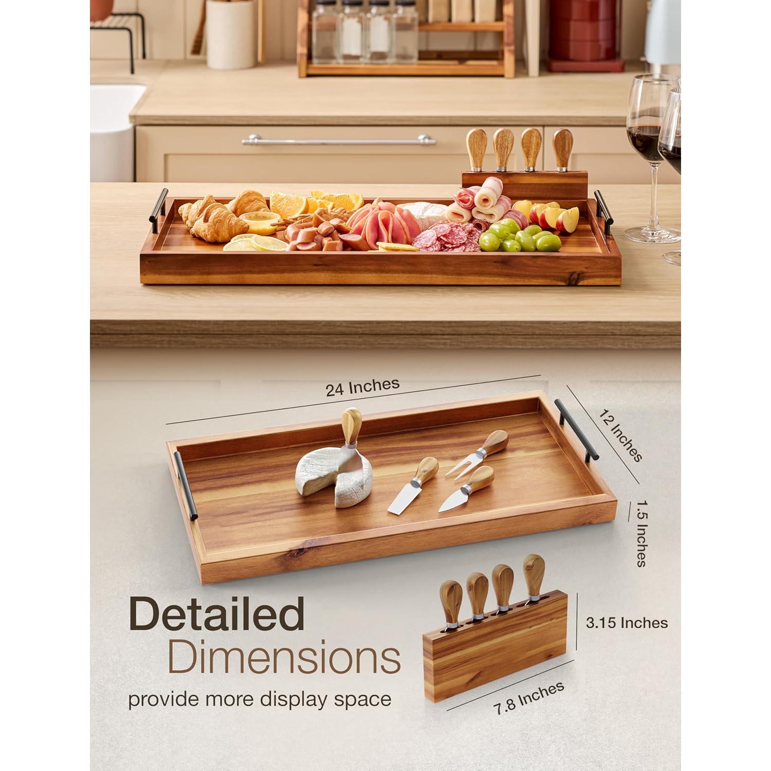 Tabla de Charcutería Grande Tidita 61x30.5cm Madera Acacia