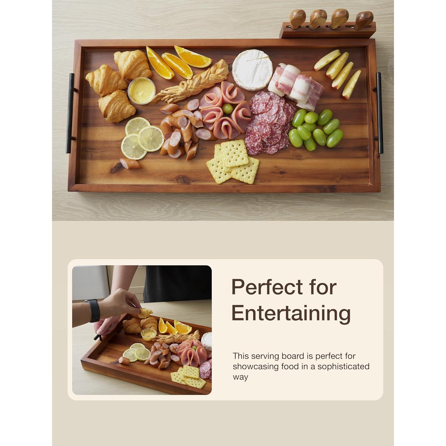 Tabla de Charcutería Grande Tidita 61x30.5cm Madera Acacia