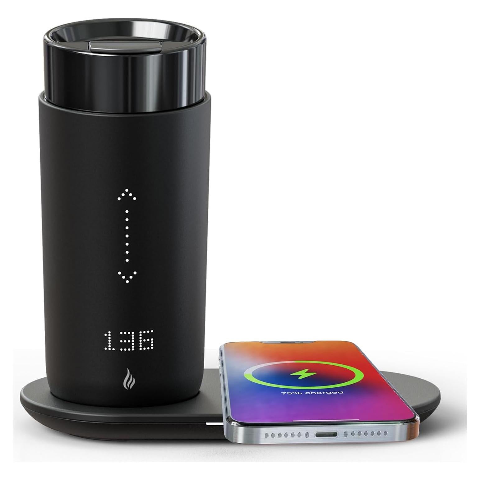 Taza de café inteligente LEGARDLILIU 12 oz calefaccionada