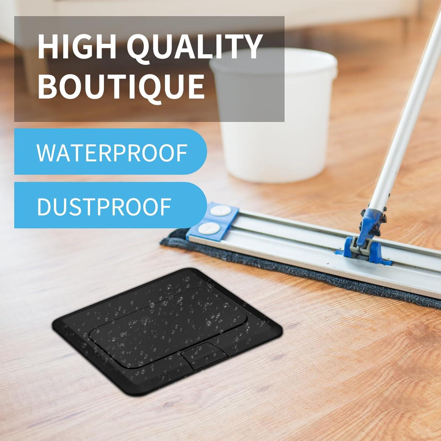 Kit de Enchufe Eléctrico Empotrado Vagueior 20A Negro - 2 Paquete