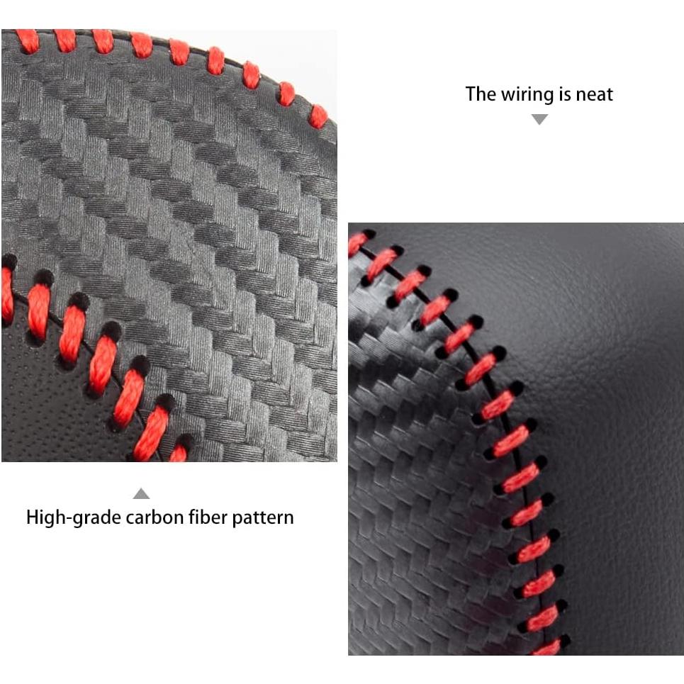 Cubierta de pomo de cambio de cuero LDYFC para Toyota 2014-2022