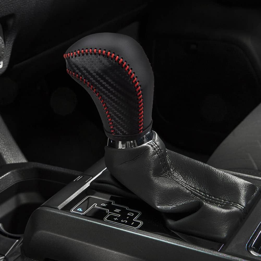 Cubierta de pomo de cambio de cuero LDYFC para Toyota 2014-2022