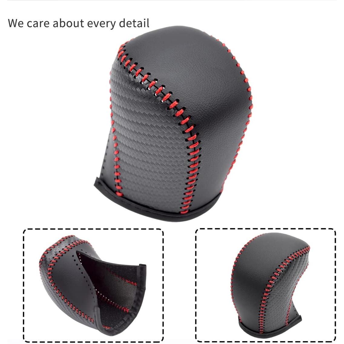 Cubierta de pomo de cambio de cuero LDYFC para Toyota 2014-2022