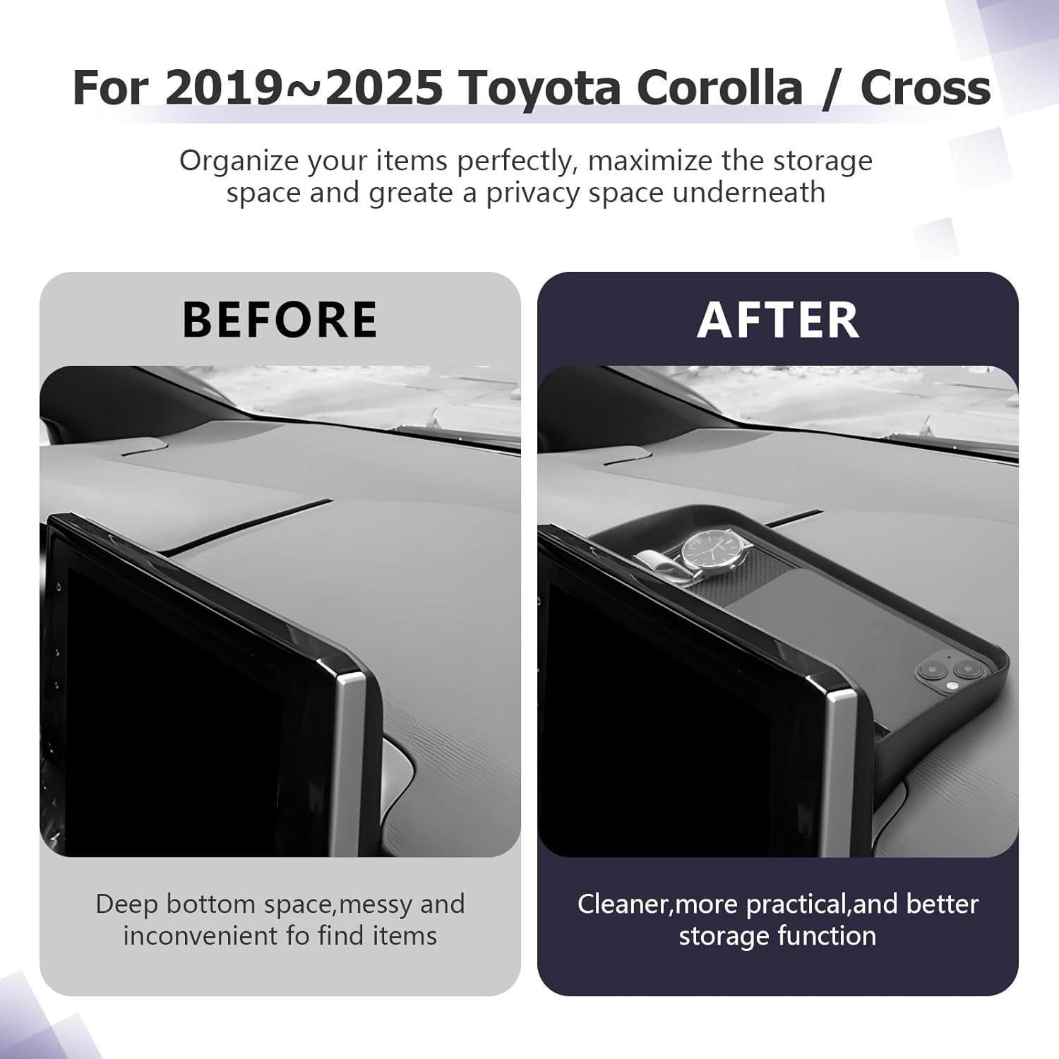 Bandeja de Almacenamiento LUWU para Toyota Corolla 2019-2025