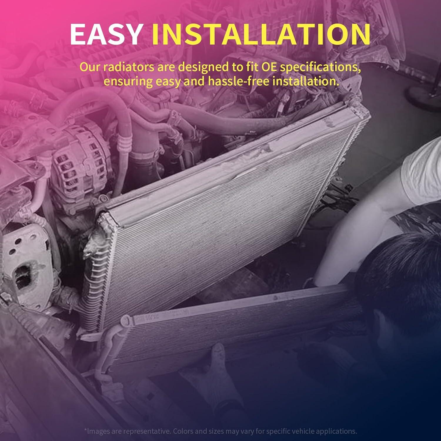 Conjunto de radiador Readair con enfriador de aceite para Buick