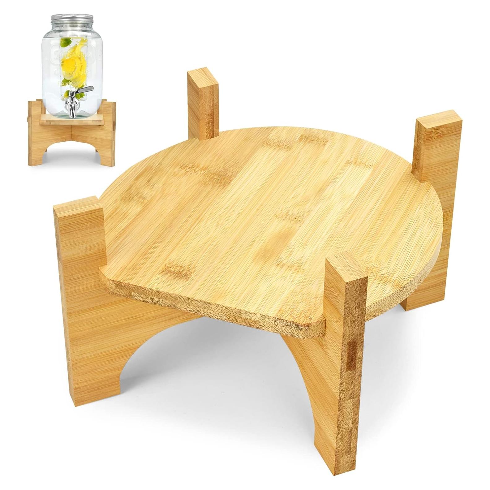 Soporte para Dispensador de Bebidas DD&HAPP Bambú Natural