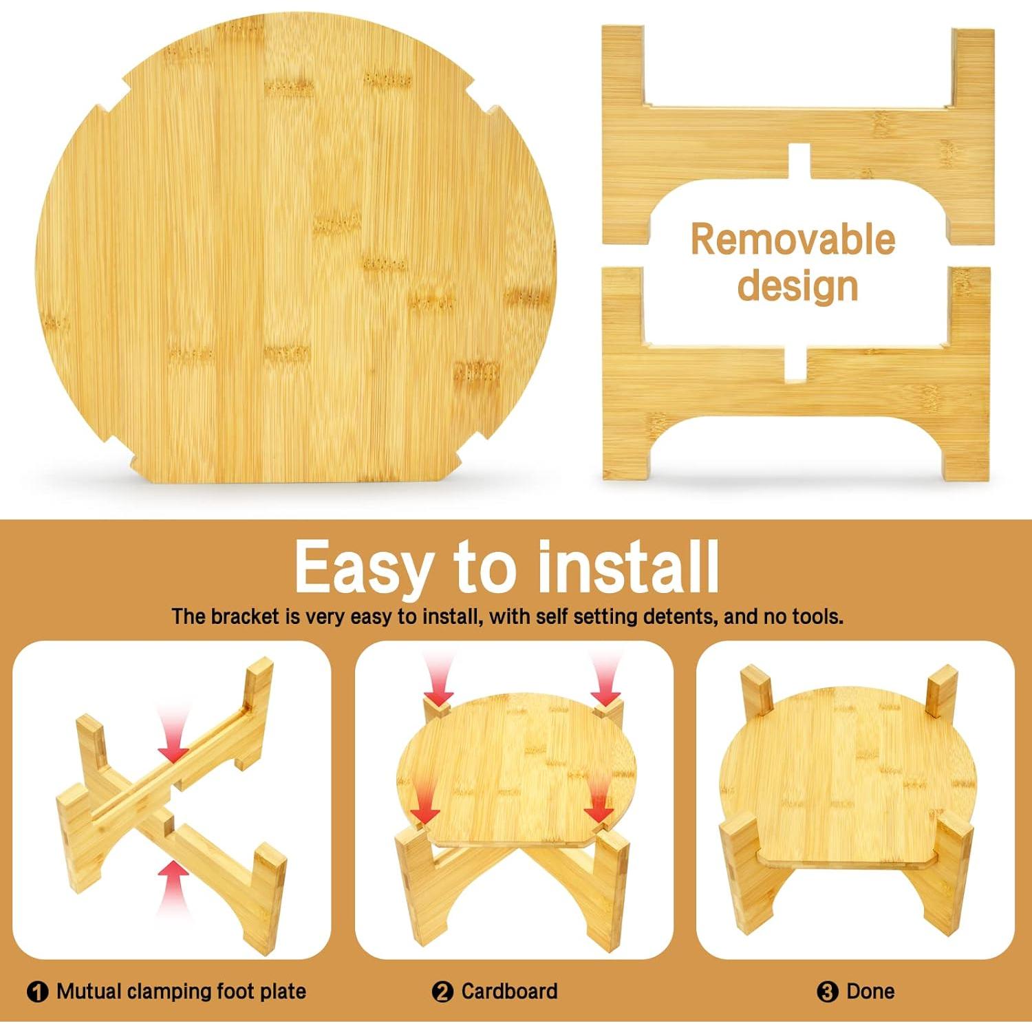 Soporte para Dispensador de Bebidas DD&HAPP Bambú Natural