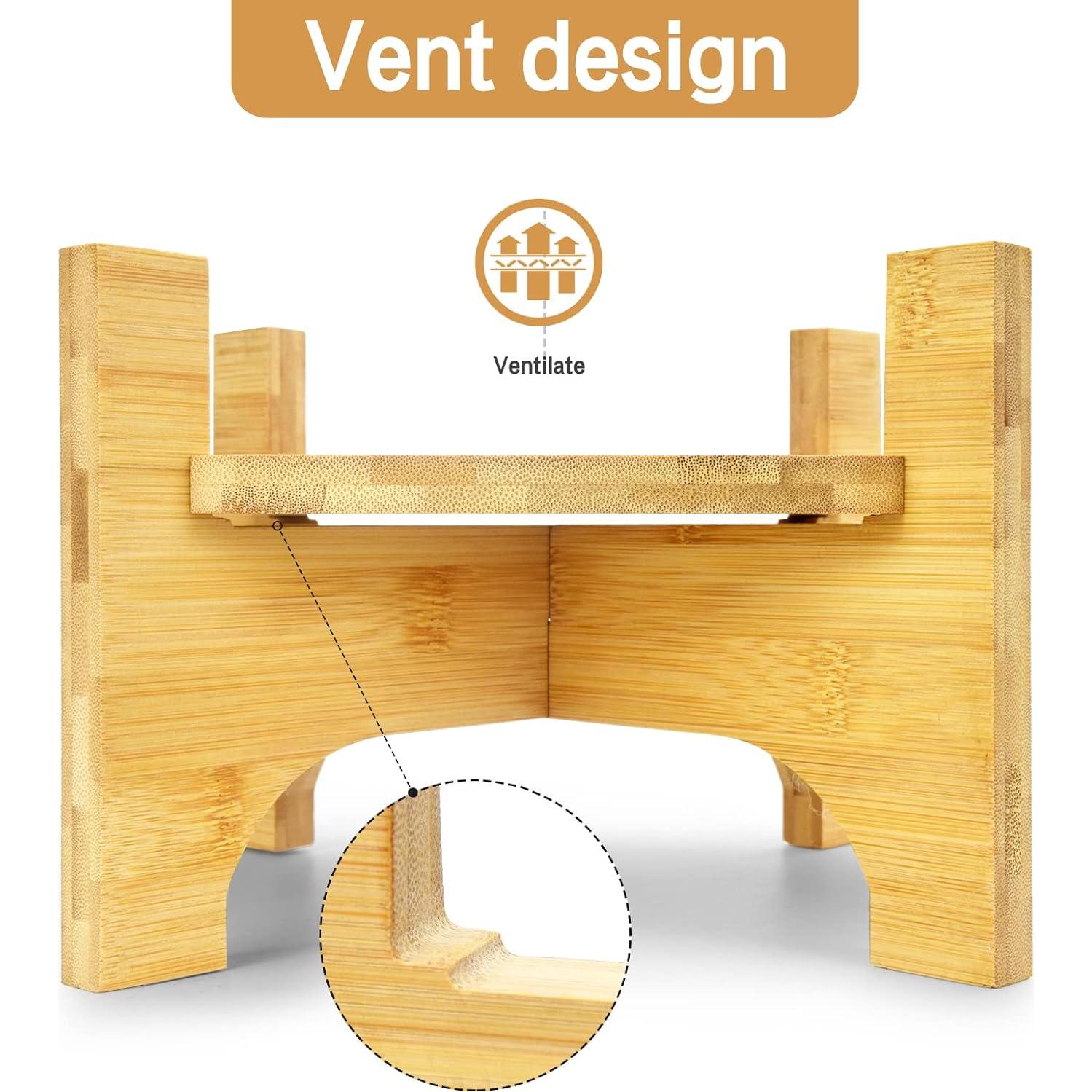 Soporte para Dispensador de Bebidas DD&HAPP Bambú Natural